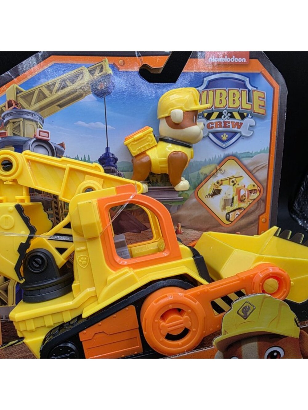 Rubble And Crew Paw Patrol Bulldozer Vehicle Yellow New Ages 3+ - Picture 3 of 9